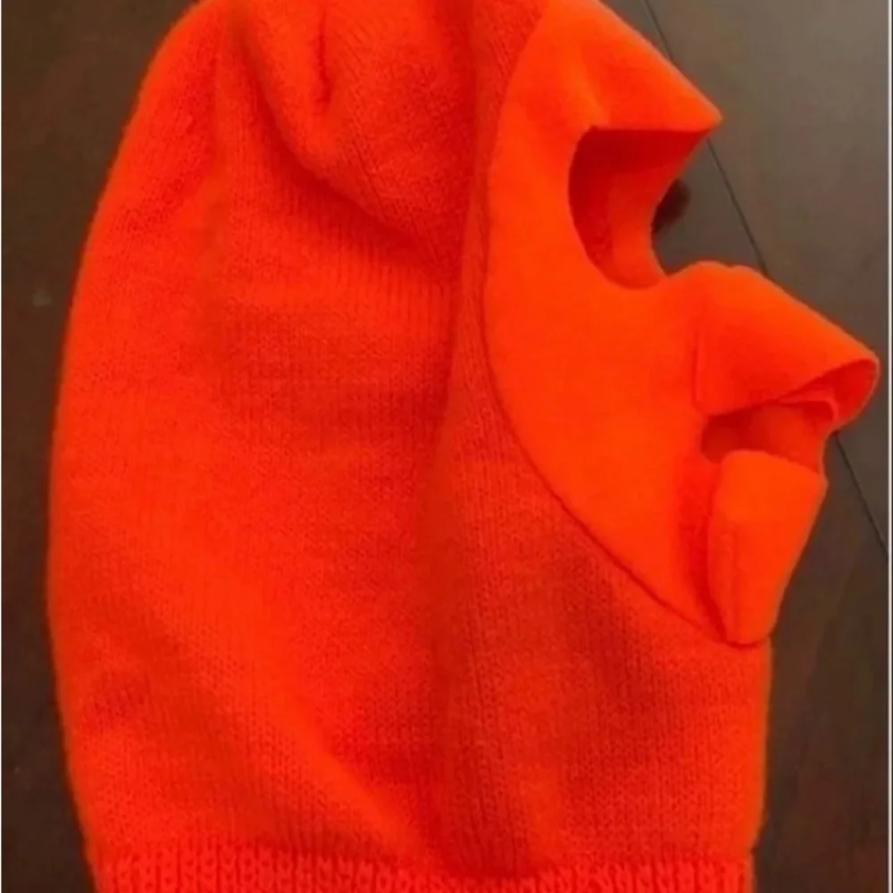 Stocking hat bright orange ski mask hunting